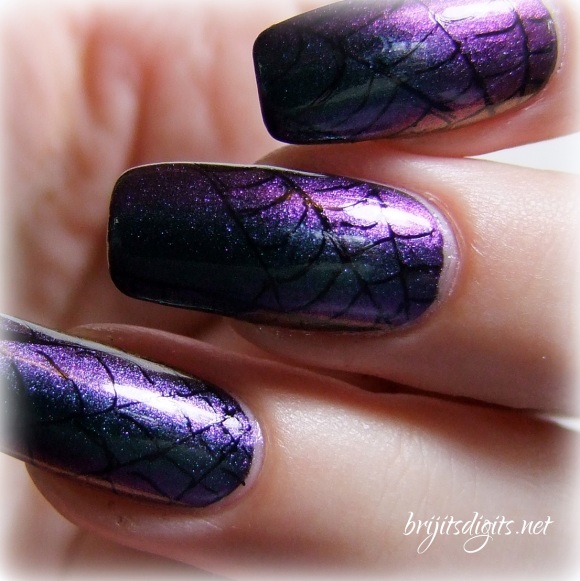 Cobweb Nail Art - Ozotic 505 - Spider Web Manicure
